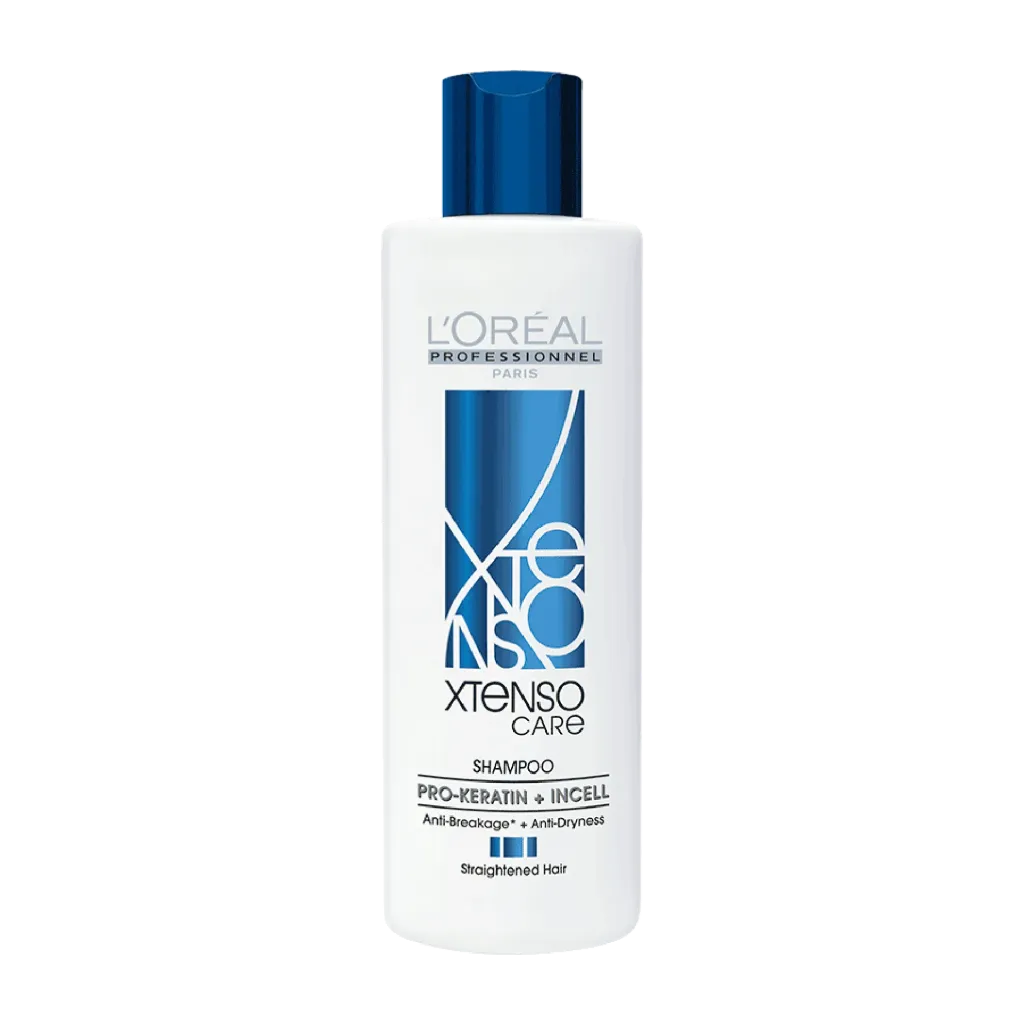 L'Oréal Xtenso Care Shampoo Blue 300ml | 1.5L for Smooth & Straightened Hair