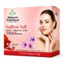 Nature Glamour Saffron Soft Home Salon Facial Kit | 5 Step Brightening, Nourishing & Glow Facial Kit